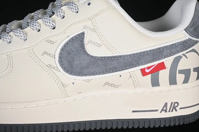 All categories Nk Air Force 1 Air Force series Nk Air Force 1 Low Air Force low-top Nike Air Force 1'07 Low Gucci joint rice gray pig leather Air Force 1 low-top casual sneakers XL1982-330